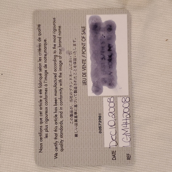 NEW Authentic Christian Dior Plisse Large - Picture 11 of 12